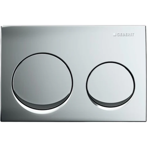 Geberit Alpha25 Round Dual Flush Plate - Chrome Glossy
