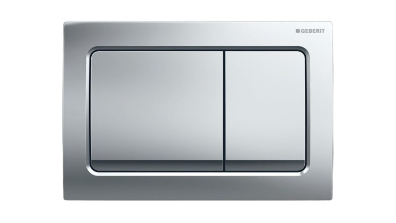 Geberit Alpha1 Square Dual Flush Plate - Chrome Glossy