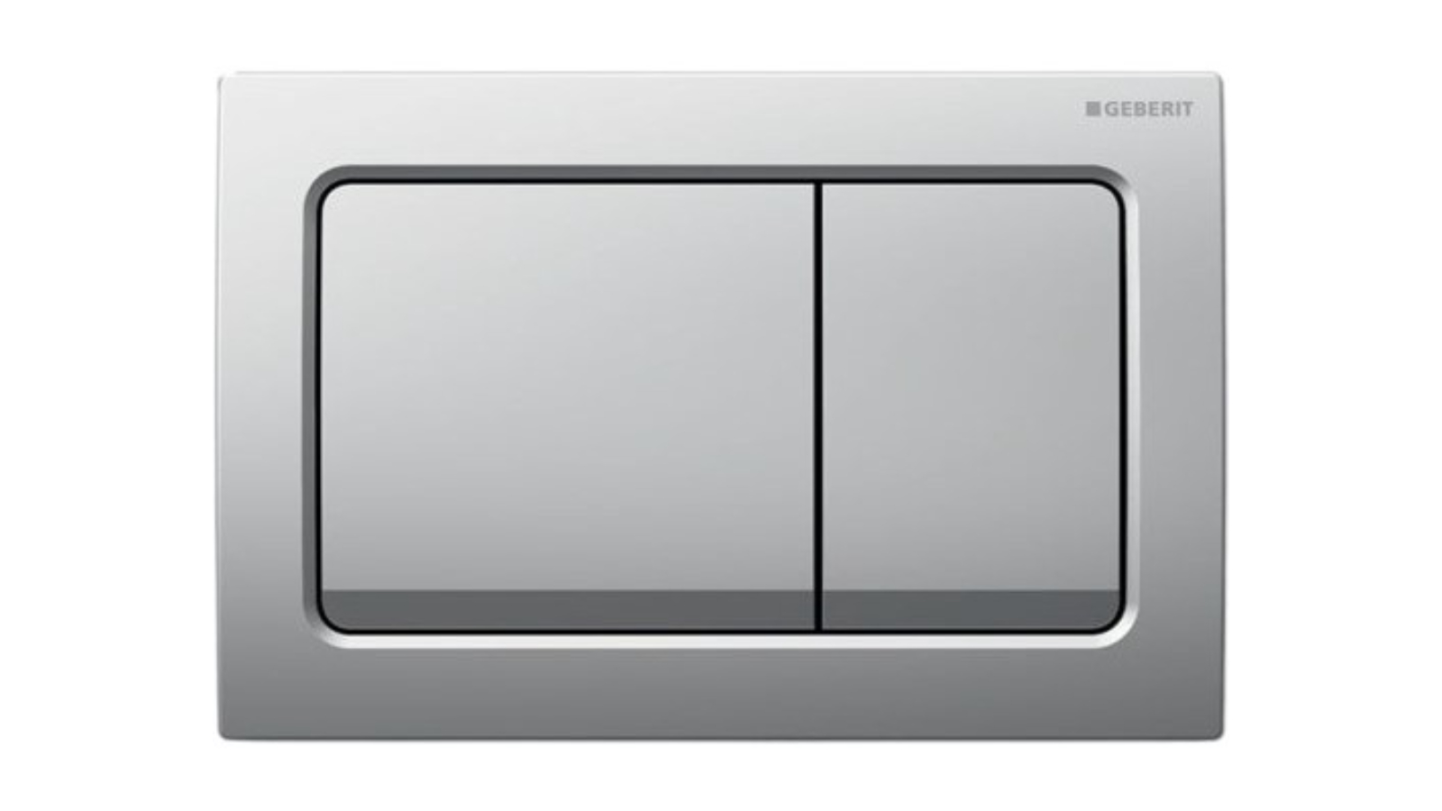 Geberit Alpha1 Square Dual Flush Plate - Chrome Matte