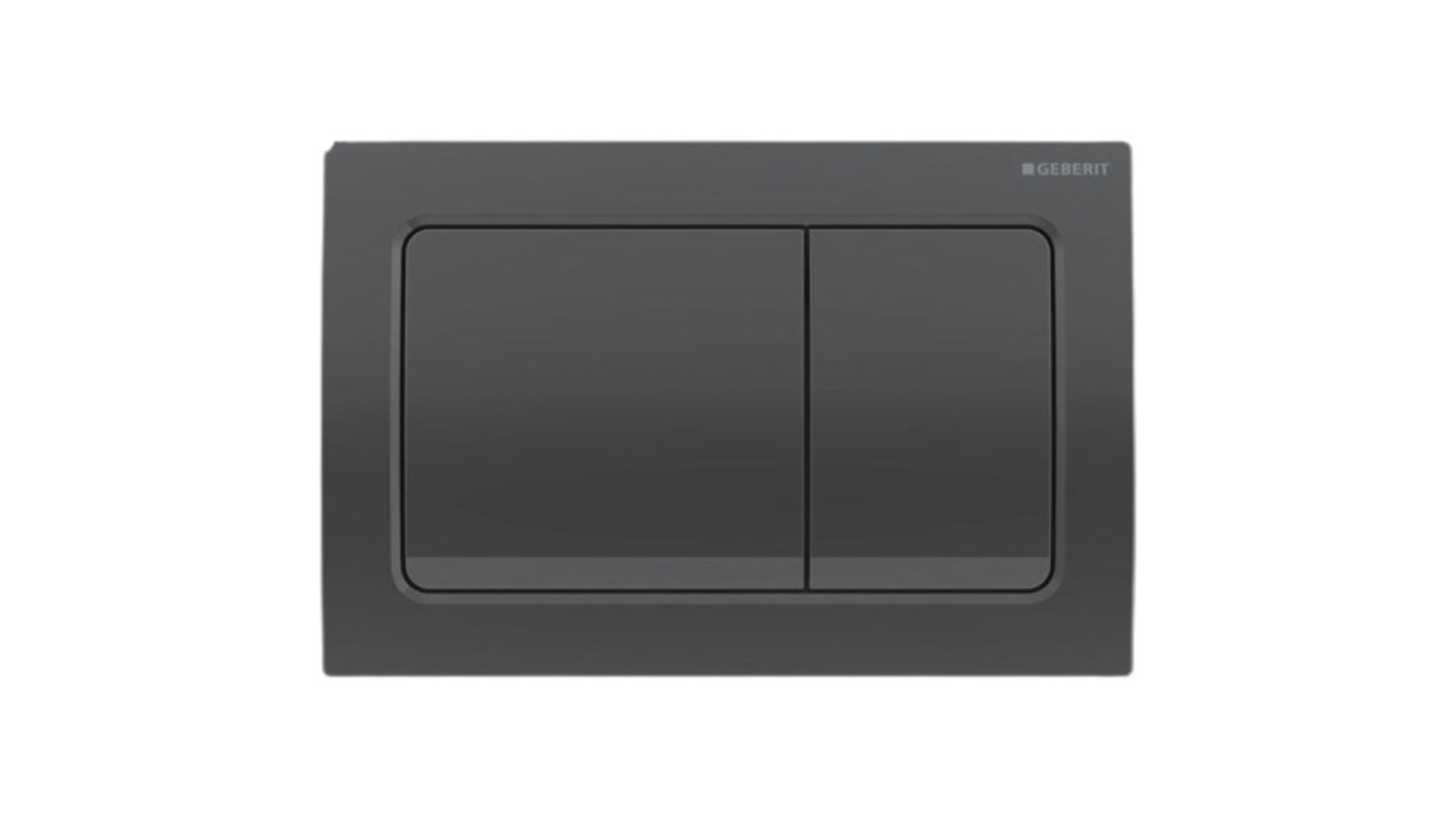 Geberit Alpha1 Square Dual Flush Plate - Black Chrome