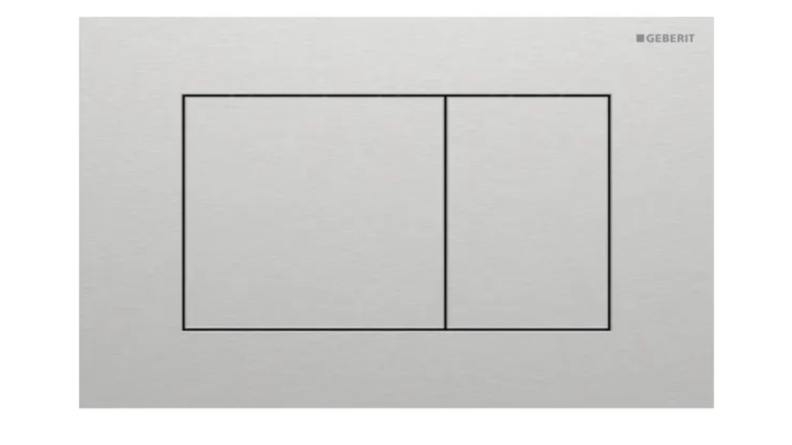 Geberit Sigma40 Square Dual Flush Plate - Brushed Stainless Steel