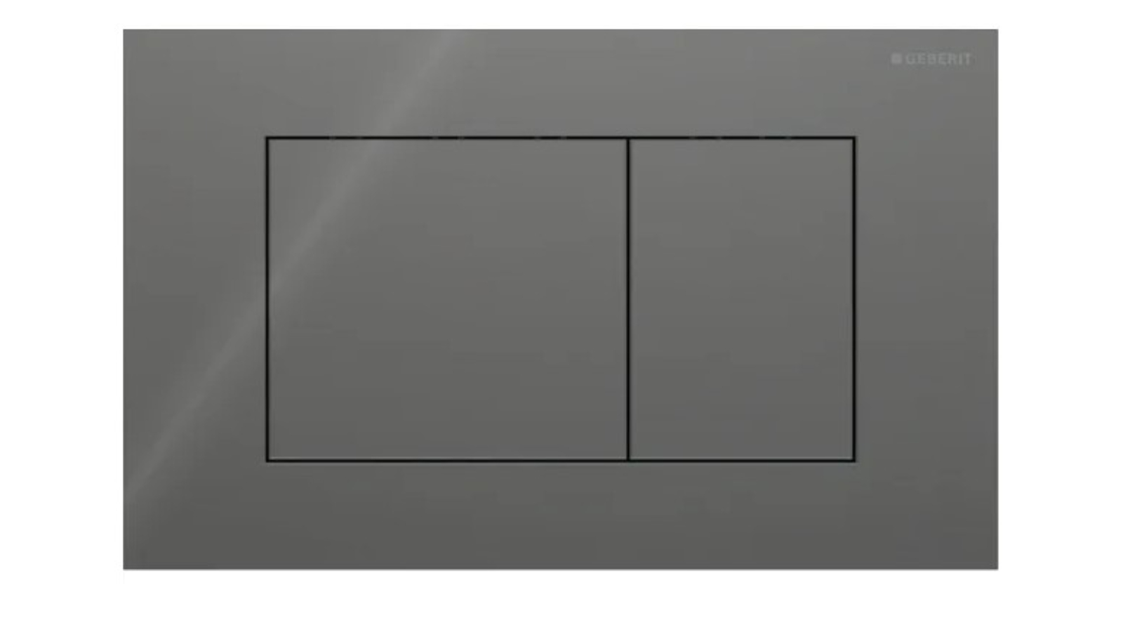 Geberit Sigma40 Square Dual Flush Plate - Lava Glass