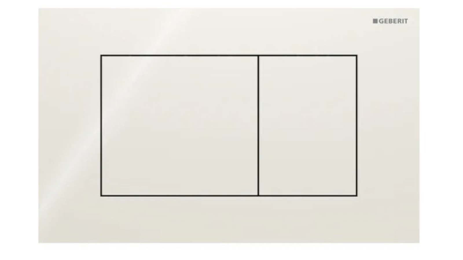 Geberit Sigma40 Square Dual Flush Plate - Sand Grey Glass