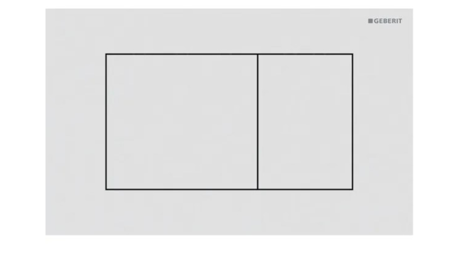 Geberit Sigma40 Square Dual Flush Plate - White Matte