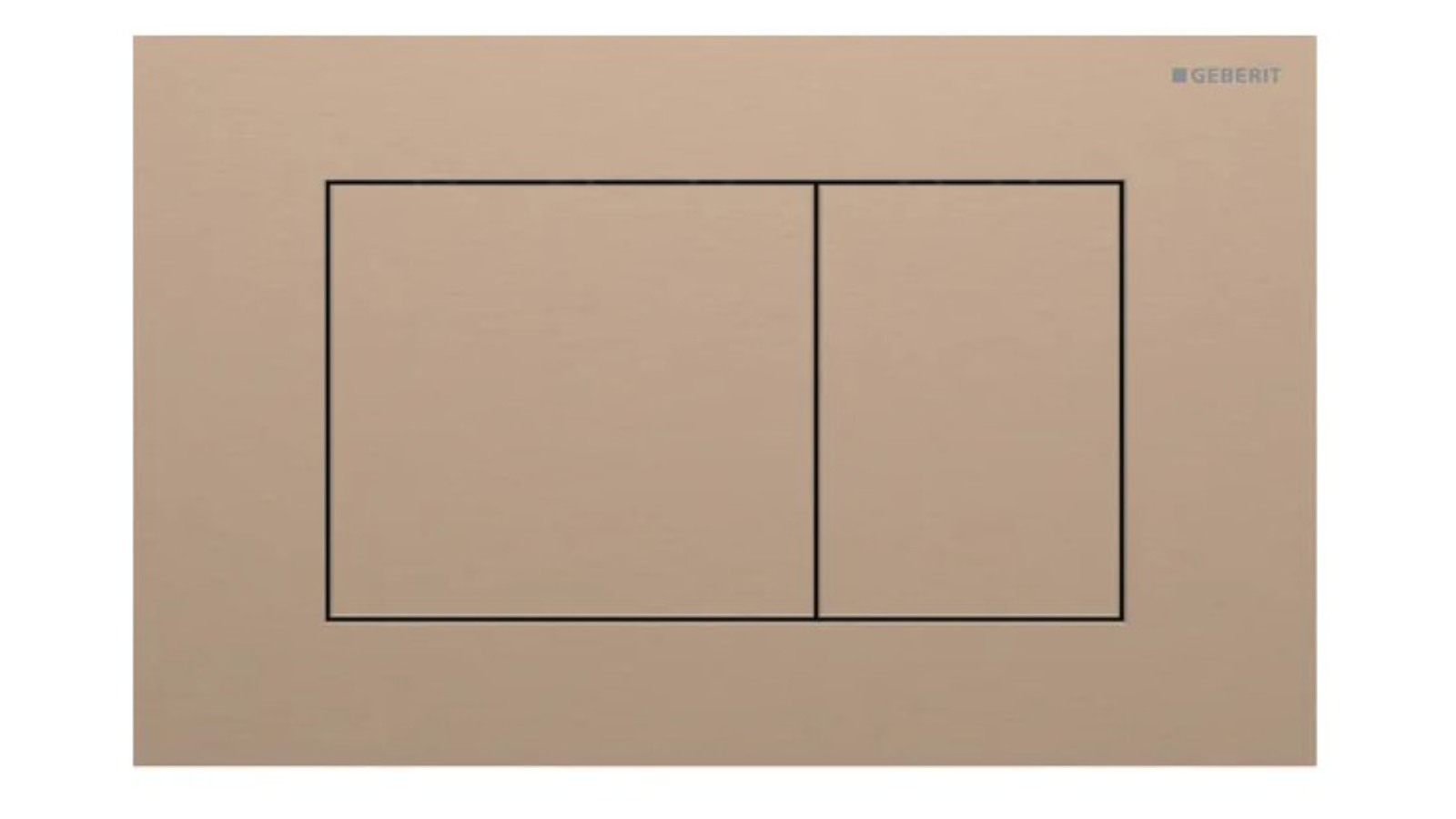 Geberit Sigma40 Square Dual Flush Plate - Red Gold