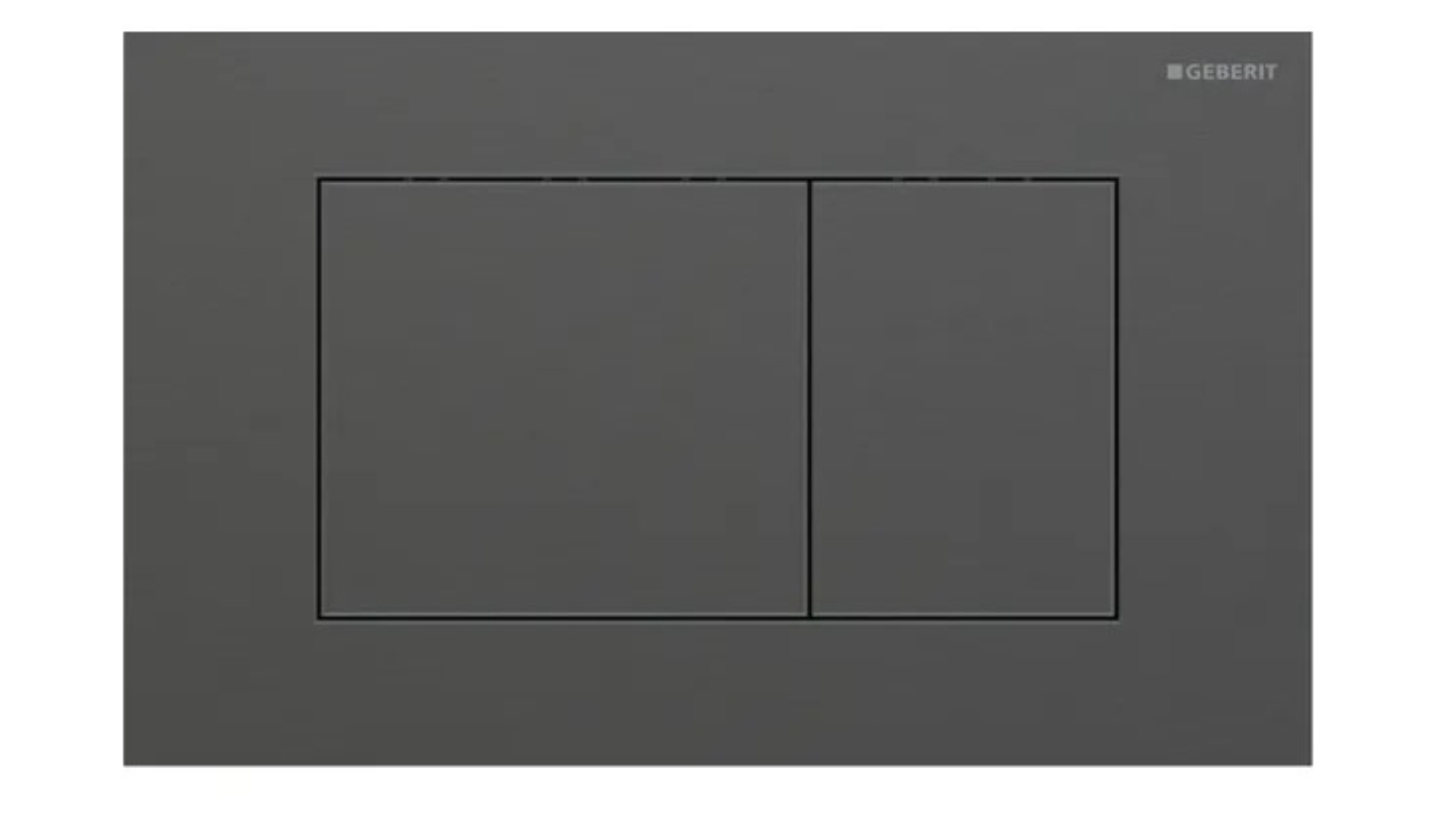 Geberit Sigma40 Square Dual Flush Plate - Black Chrome