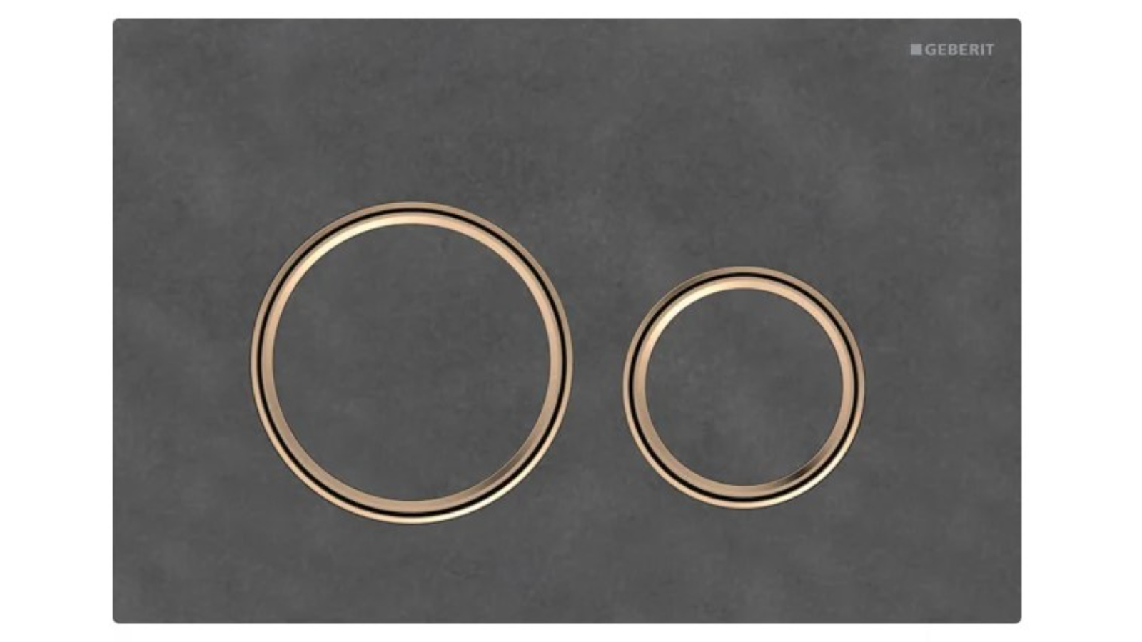 Geberit Sigma50 Round Dual Flush Plate - Slate Red Gold