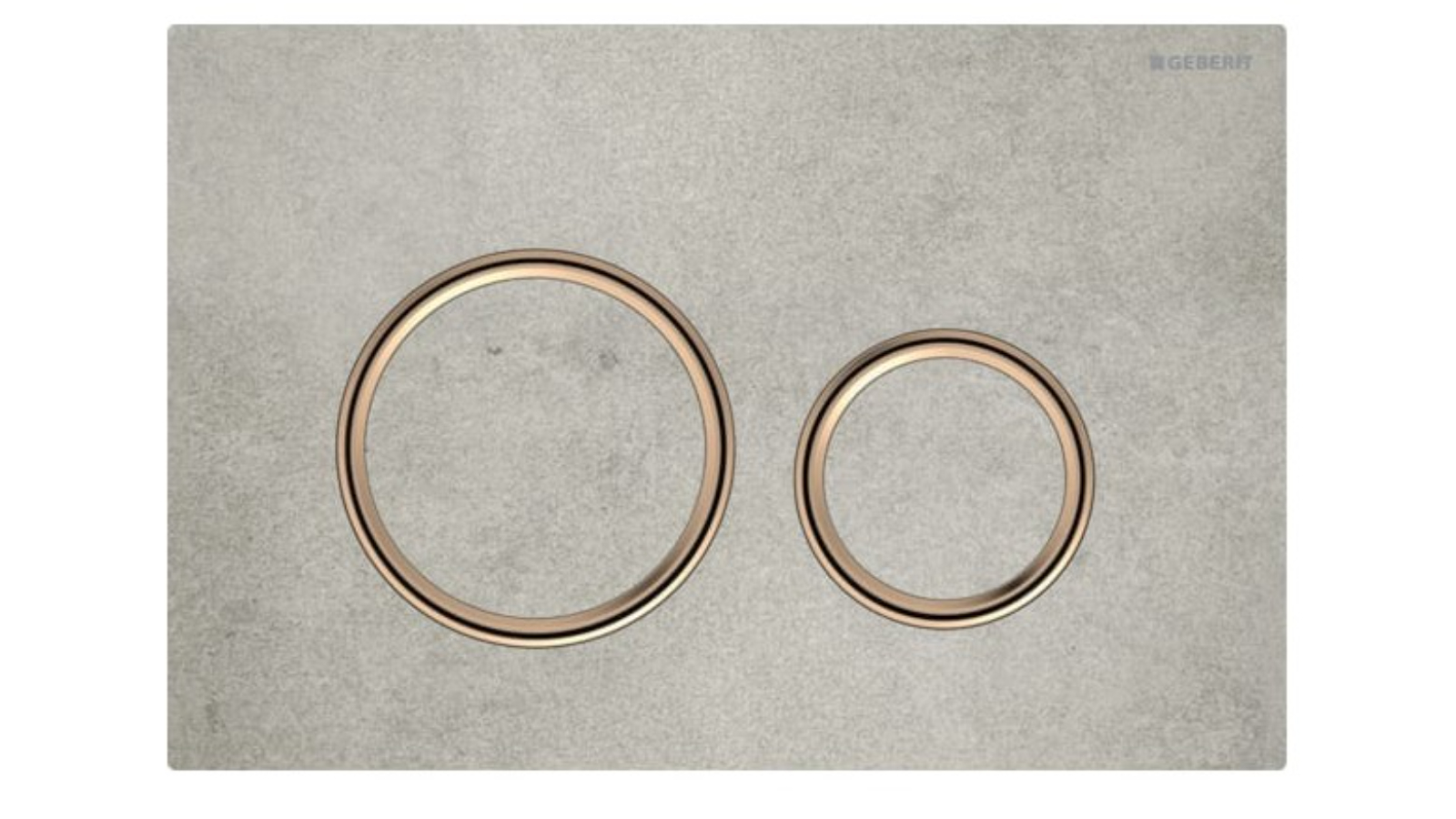 Geberit Sigma50 Round Dual Flush Plate - Concrete Red Gold