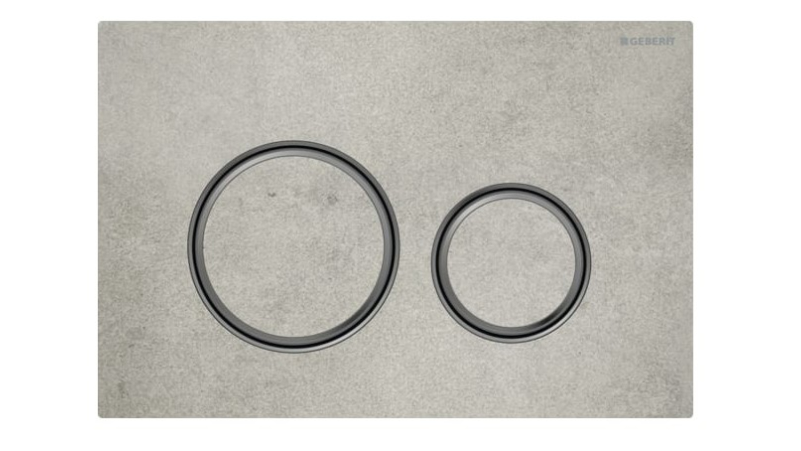 Geberit Sigma50 Round Dual Flush Plate - Concrete Black Chrome