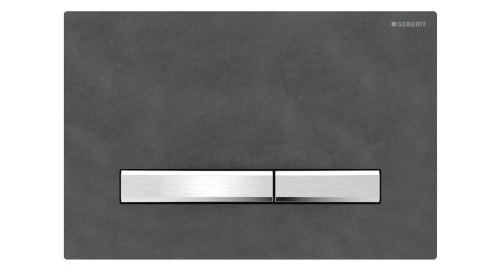 Geberit Sigma50 Round Dual Flush Plate - Slate Black