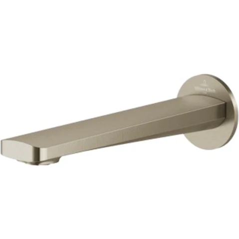 Villeroy & Boch O.Novo Style Bath Spout - Brushed Nickel