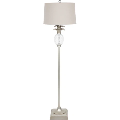 Cafe Lighting & Living Langley Floor Lamp - Antique Silver