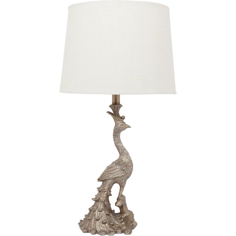 Cafe Lighting & Living Peacock Table Lamp - Champagne Gold
