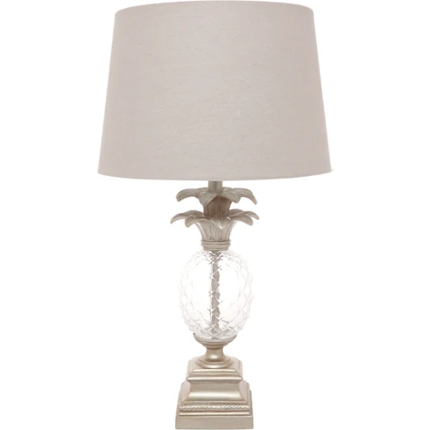Cafe Lighting & Living Langley Table Lamp - Antique Silver