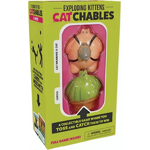Pack of 2 Catchables No. 2 (Cat-Wearing-a-Cat and Catcus) Card Game