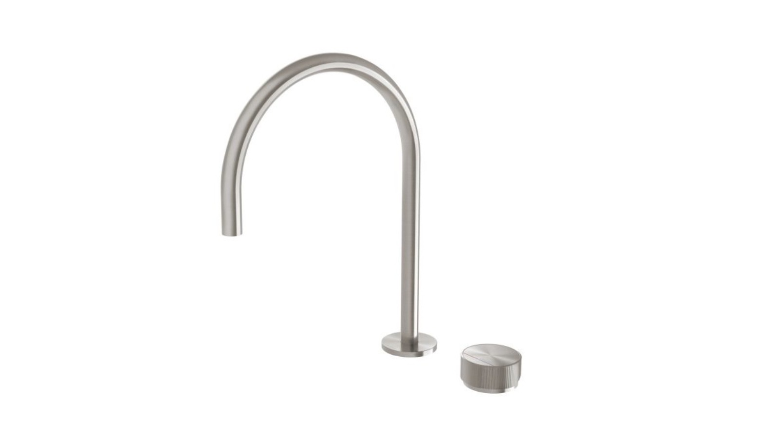 Phoenix Axia Hob Mixer Set 220mm Gooseneck LF - Brushed Nickel