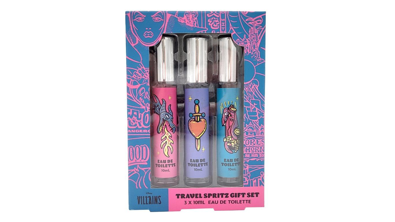 Disney 3 Piece Villains Travel Spritz Perfume Scent Eau de Toilette Gift Set - 10ml