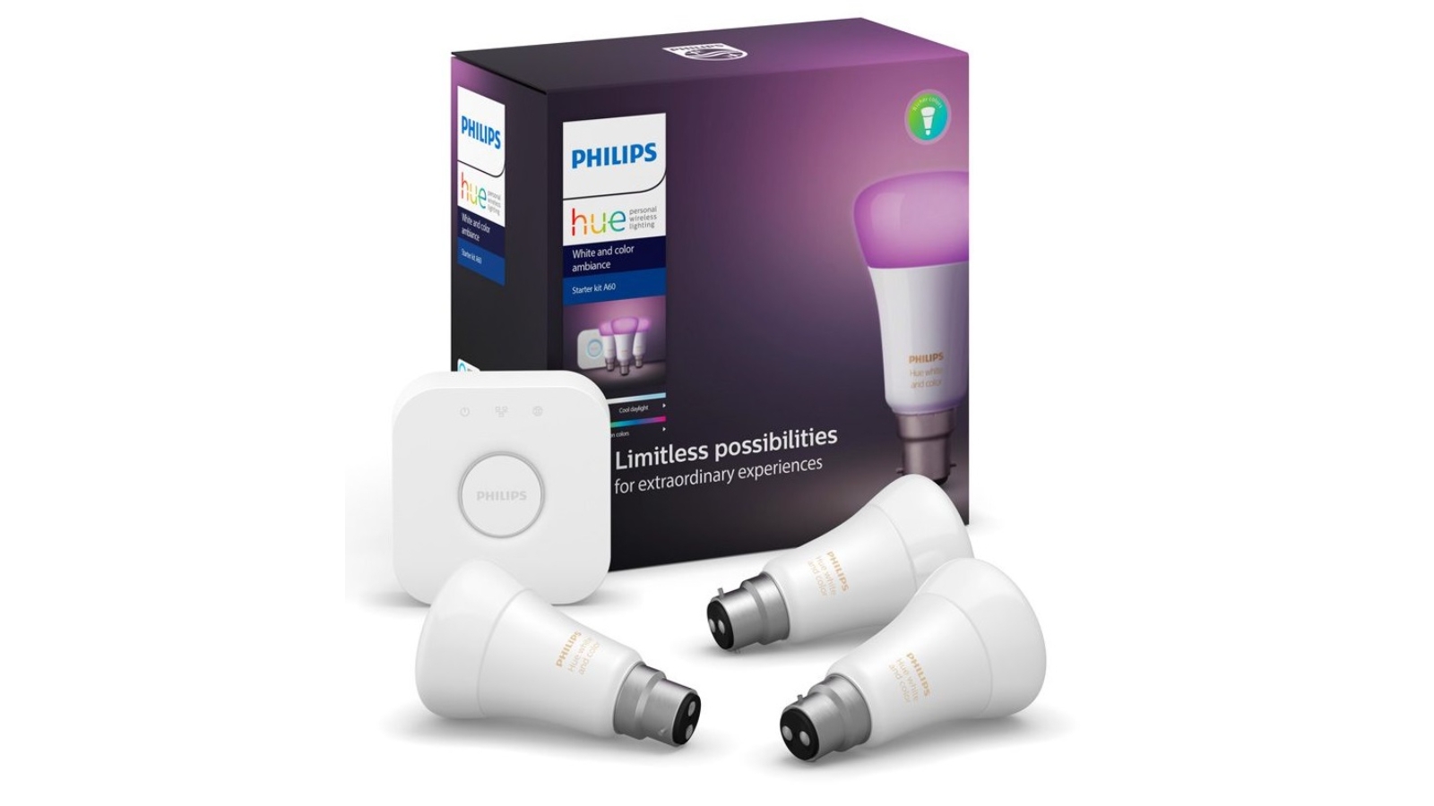 Philips hue white and cheap color ambiance a19 starter kit