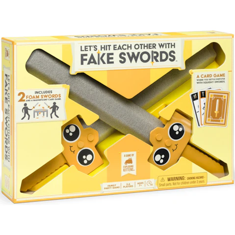 Let's Hit Each Other with Fake Swords by Exploding Kittens Large Box Card Game