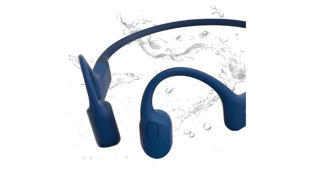 Shokz OpenRun Bone Conduction OpenEar Endurance Headphones Blue