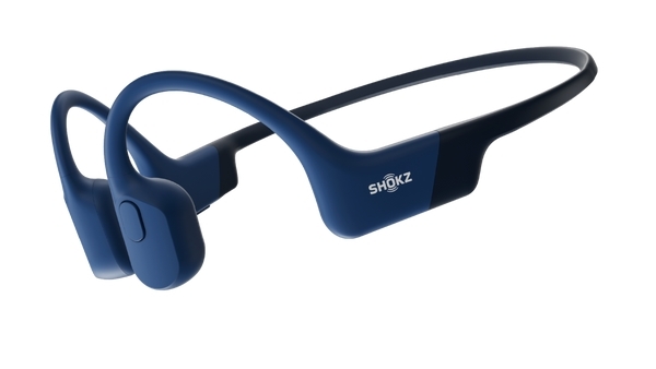 Shokz OpenRun Bone Conduction OpenEar Endurance Headphones Blue