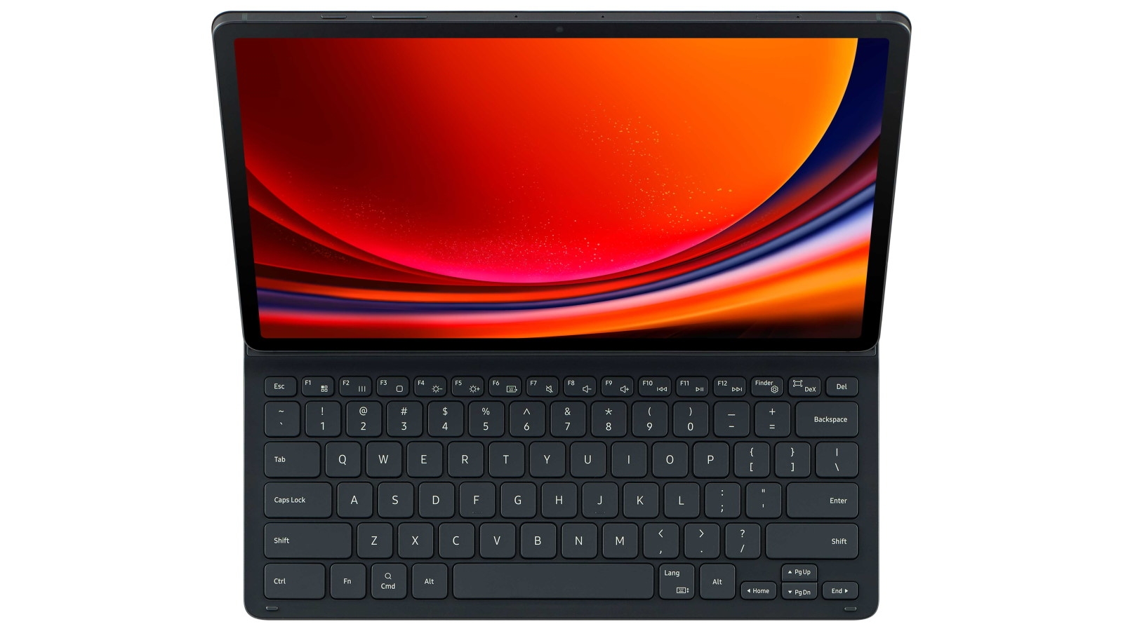 Galaxy Tab S9+　Book Cover Keyboard Slim Samsung Book Slim Keyboard Cover for Galaxy Tab S9, Black