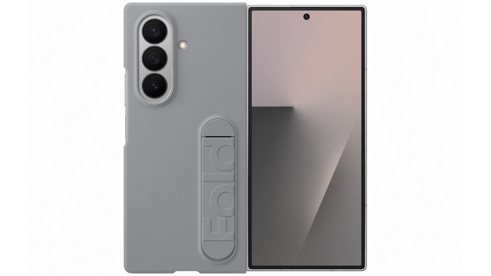 Samsung Galaxy Z Fold7 Silicone Stand Case - Grey