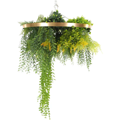 Designer Plants Imitation Hanging Green Wall Disc