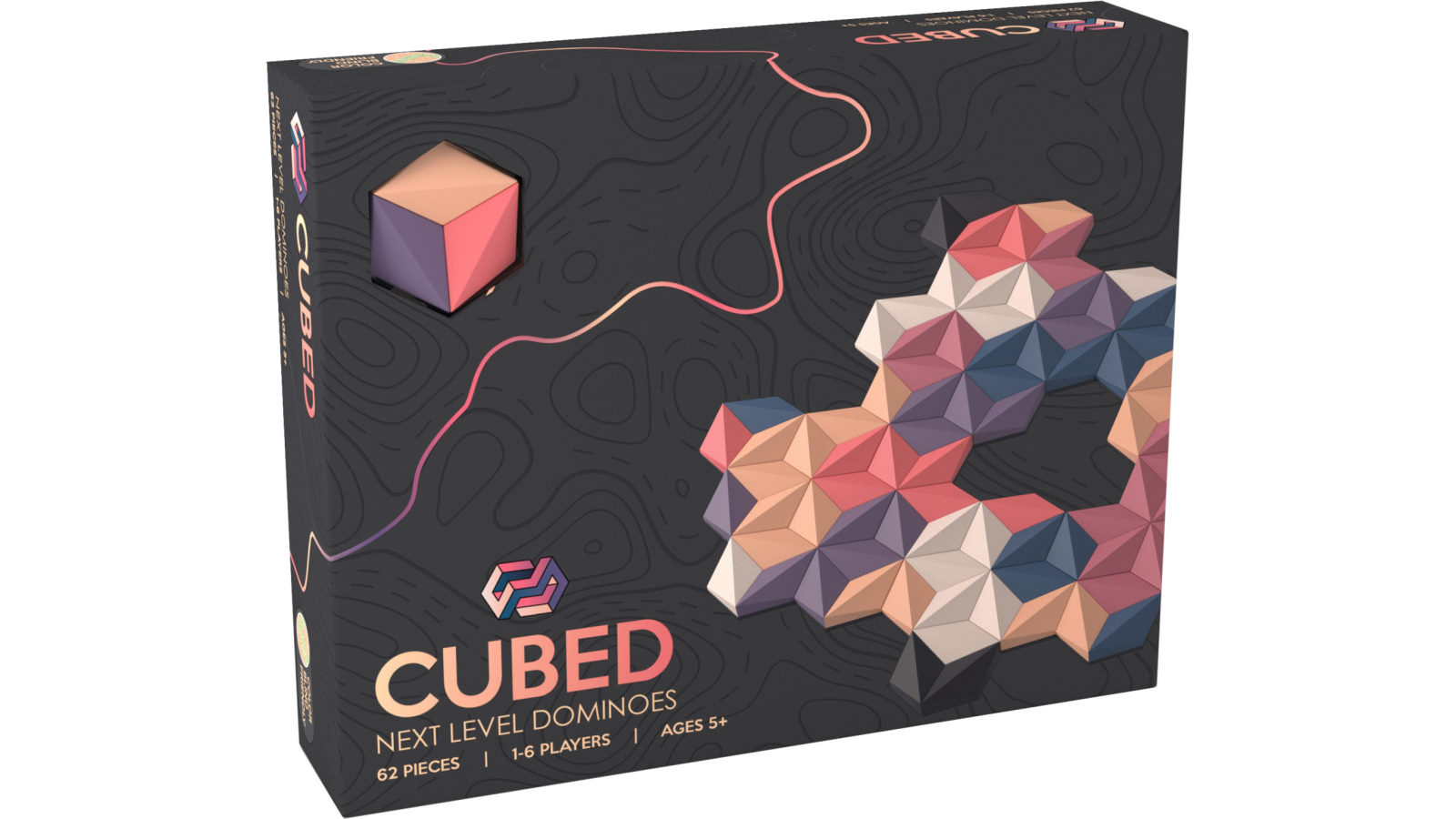 Cubed Next Level Dominoes Board Game