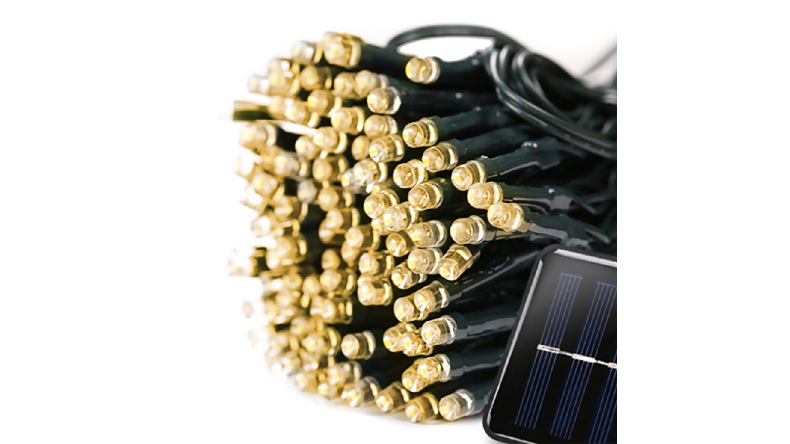 Emitto Solar Powered LED Fairy String Lights Outdoor