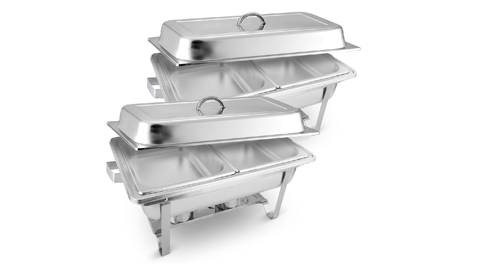 SOGA 2X 3L Triple Tray Stainless Steel Chafing Food Warmer Catering Dish