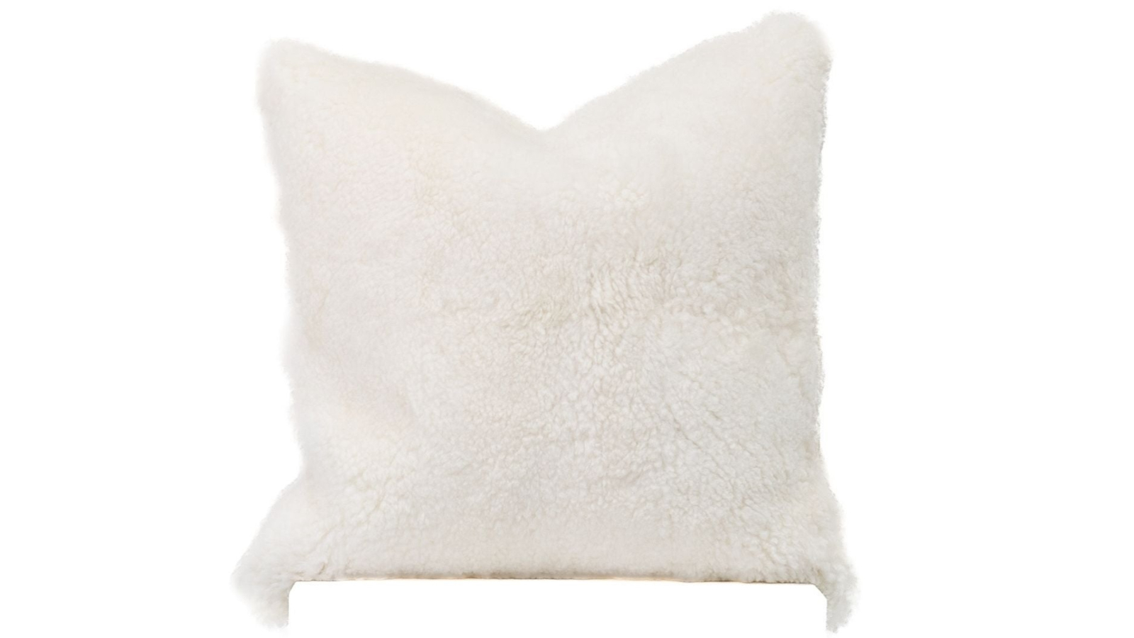 Naturally Sheepskins 50 x 50cm Shearling Cushion with Insert - Ivory