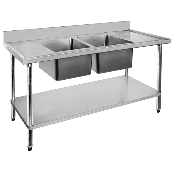F.E.D 1200-6-DSBC Commercial Economic Centre Double Sink Bench