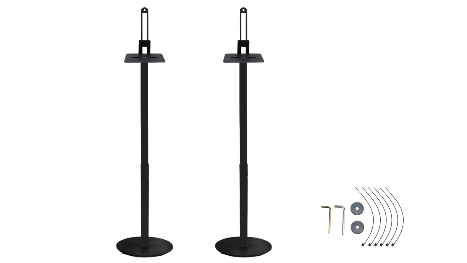 YS 2 Piece Adjustable Square Stand for Speaker