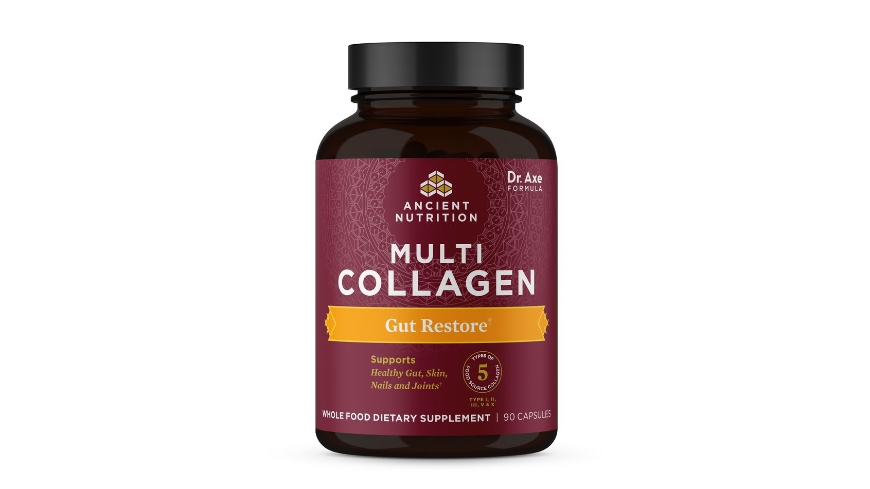 Dr. Axe Multi Collagen Gut Restore 90 Capsules