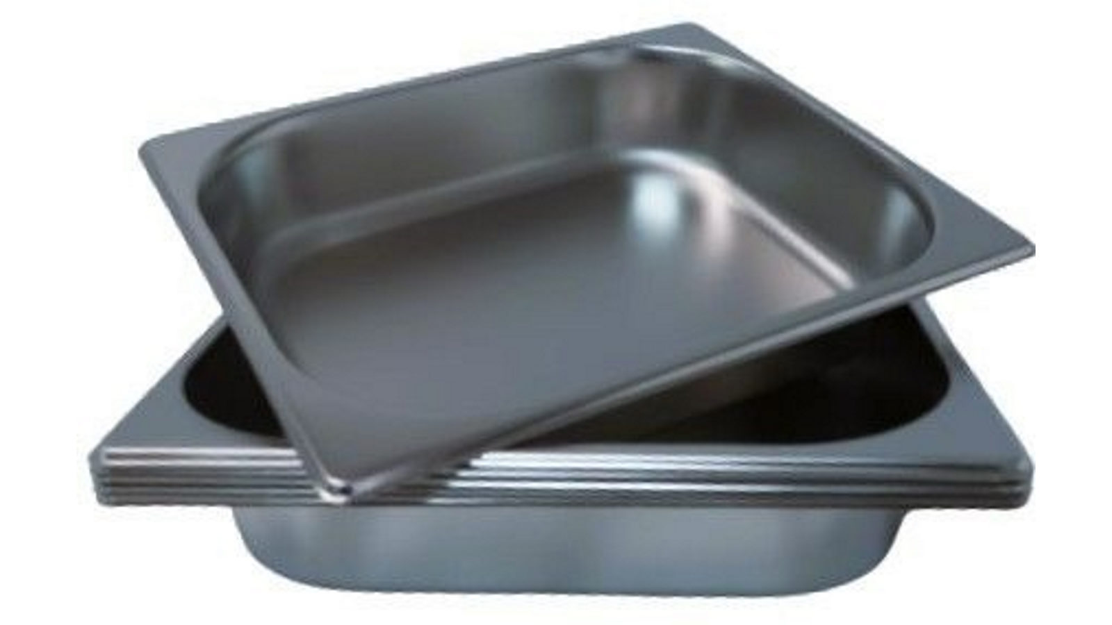 LCE Pack of 6 Stainless Steel 6.5cm Depth Half Size 1/2 Gastronorm Pan