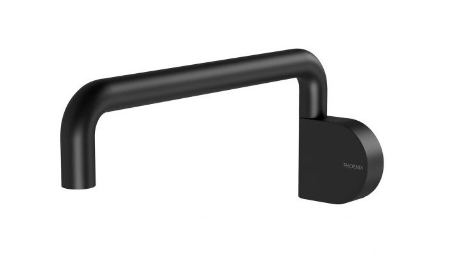 Phoenix Designer 230mm Swivel Bath Outlet Round - Matte Black