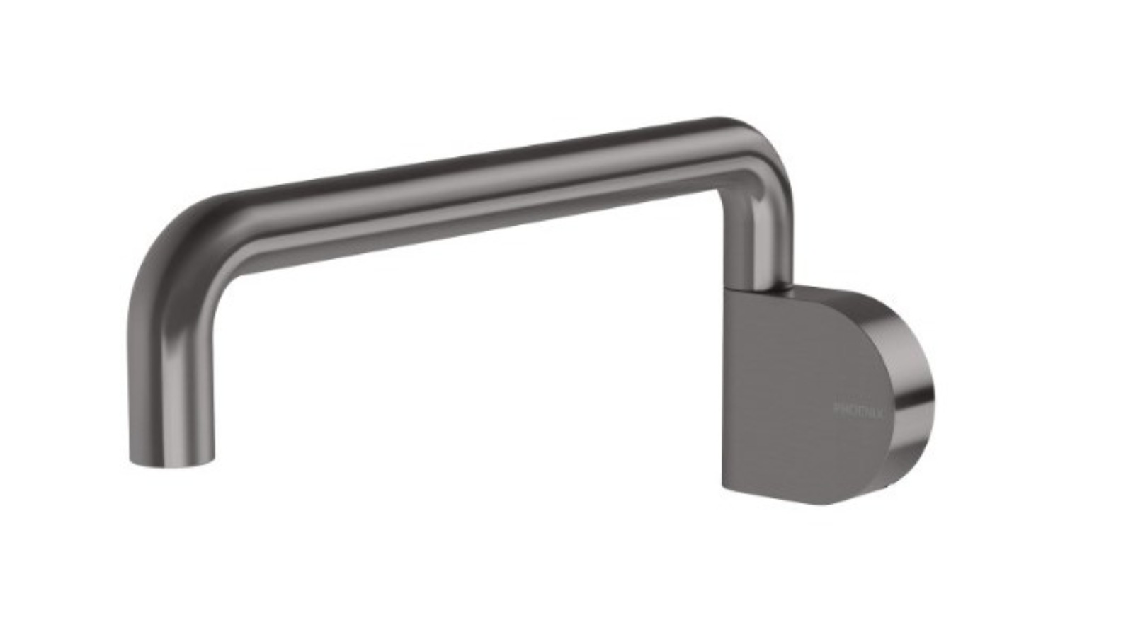 Phoenix Designer 230mm Swivel Bath Outlet Round - Brushed Carbon