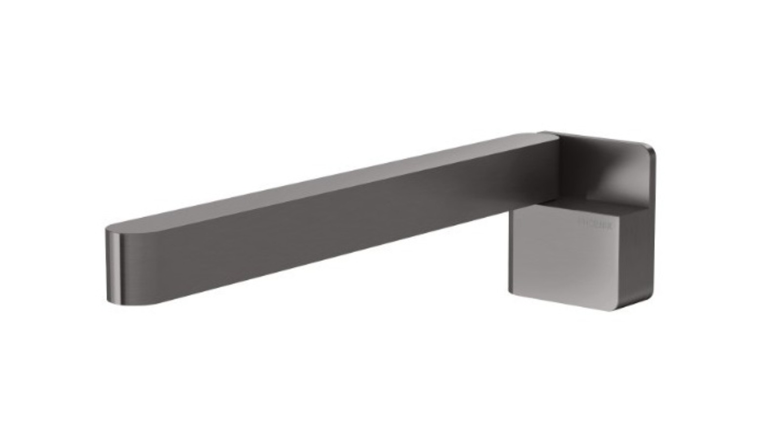 Phoenix Designer 230mm Swivel Bath Outlet Square - Brushed Carbon