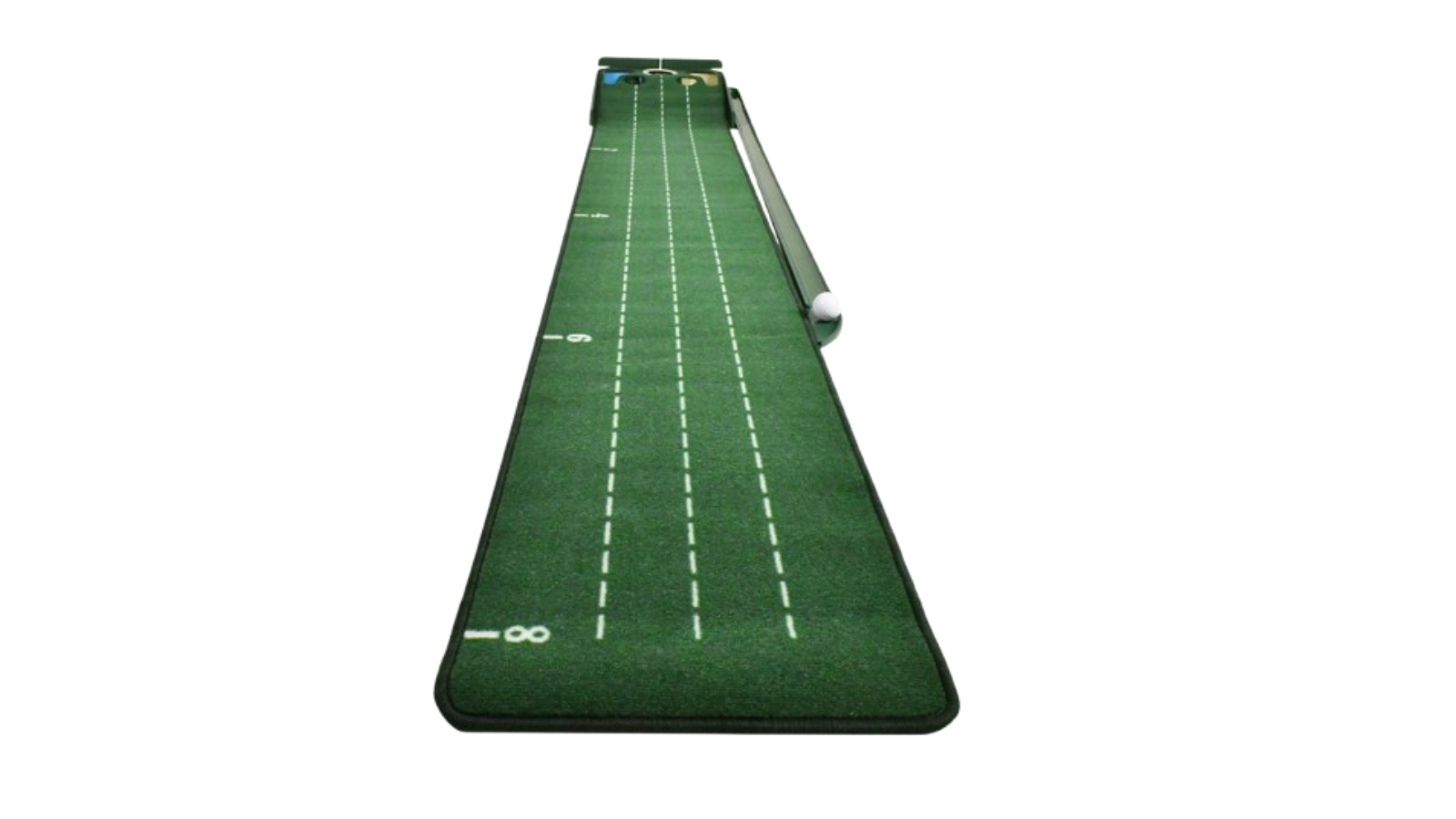 Advwin Golf Putting Mat with Auto Ball Return and Distance Marker - Green