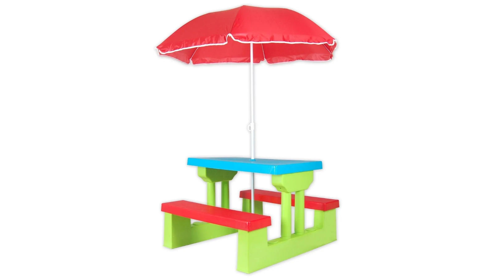 Outdoor Kids Picnic Table Set with Umbrella