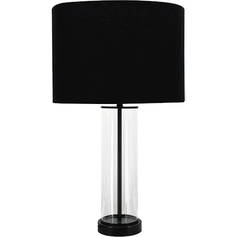 Cafe Lighting & Living East Side Table Lamp - Black with Black Shade
