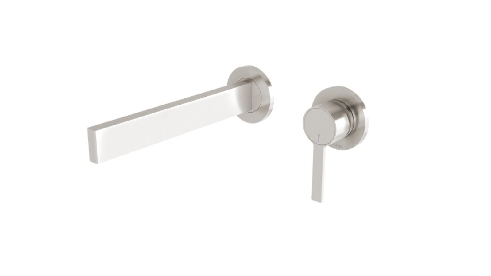 Phoenix Lexi MKII 200mm SwitchMix Wall Bath Mixer Set - Brushed Nickel