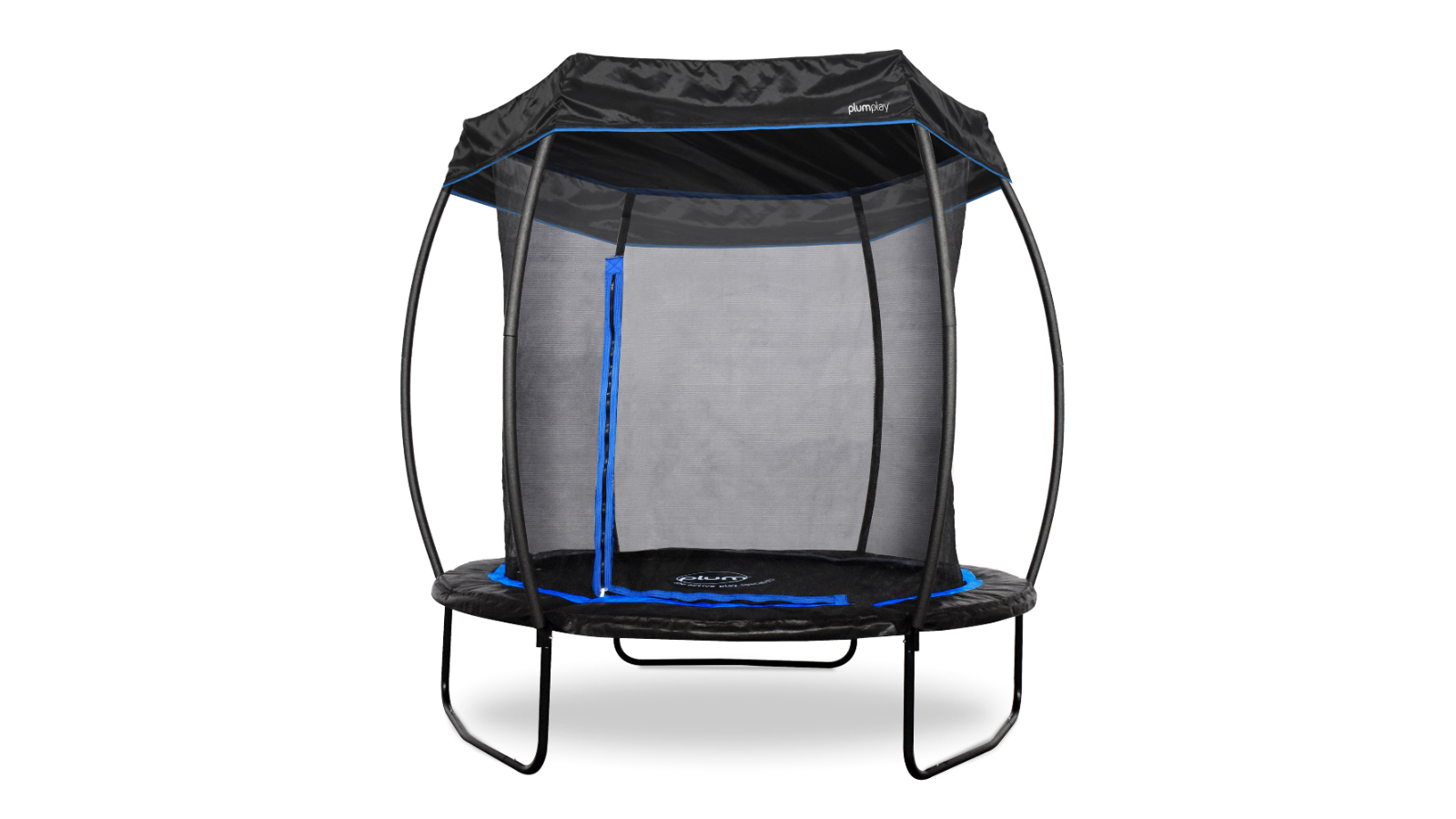Plum Play Outdoor PVC Deluxe Kids Trampoline with UV-protected Sunshade - 10ft
