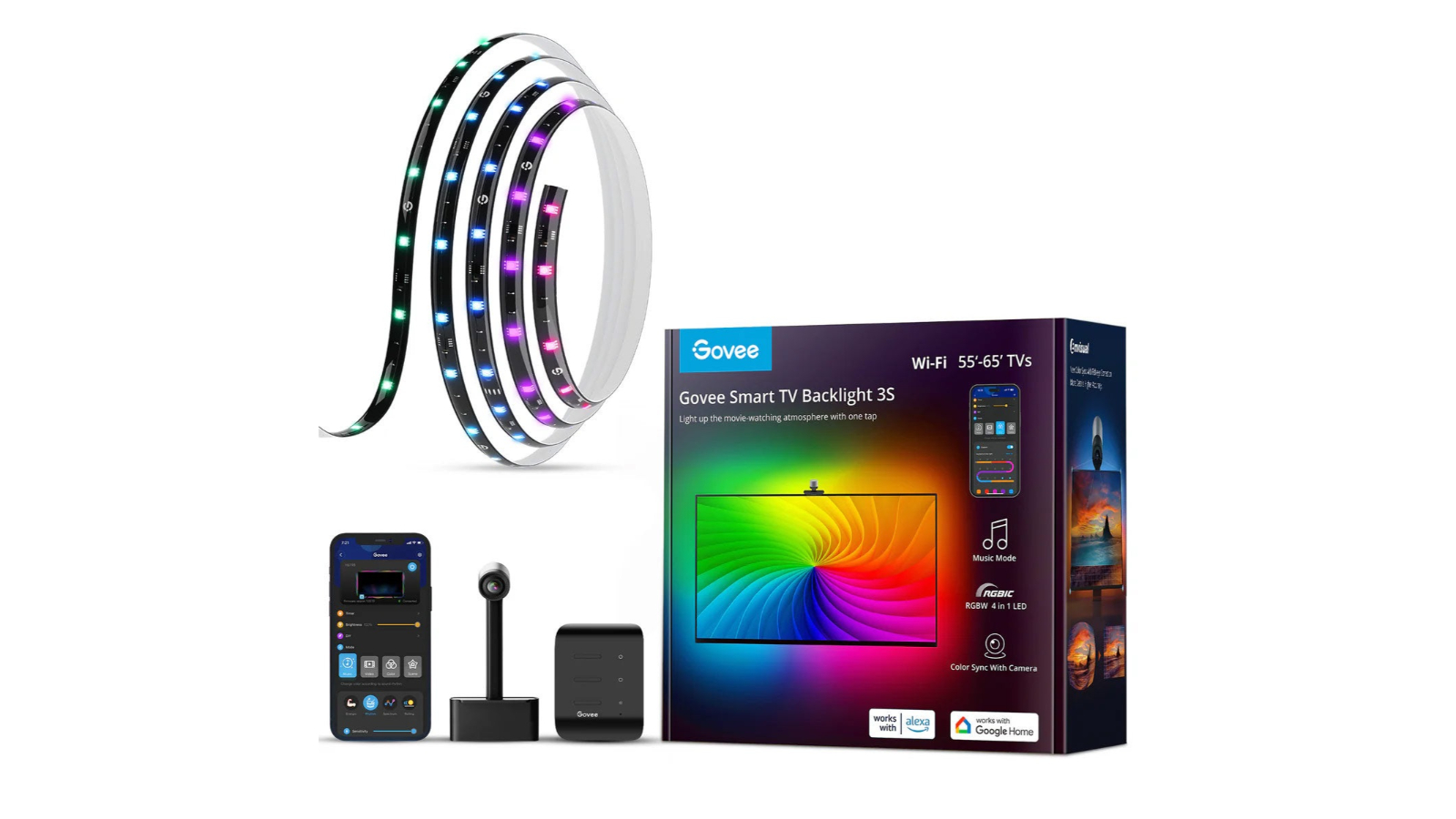 Govee 3S RGBIC 55 - 65inch + W TV Immersion Kit