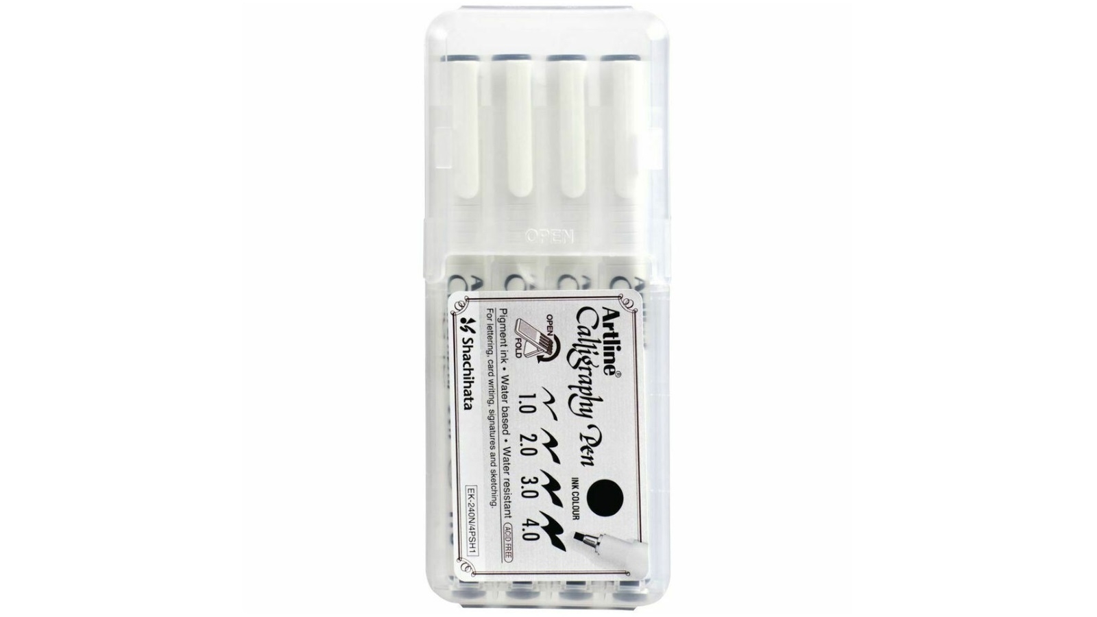 Artline 4-Piece Artline Calligraphy Pen Black