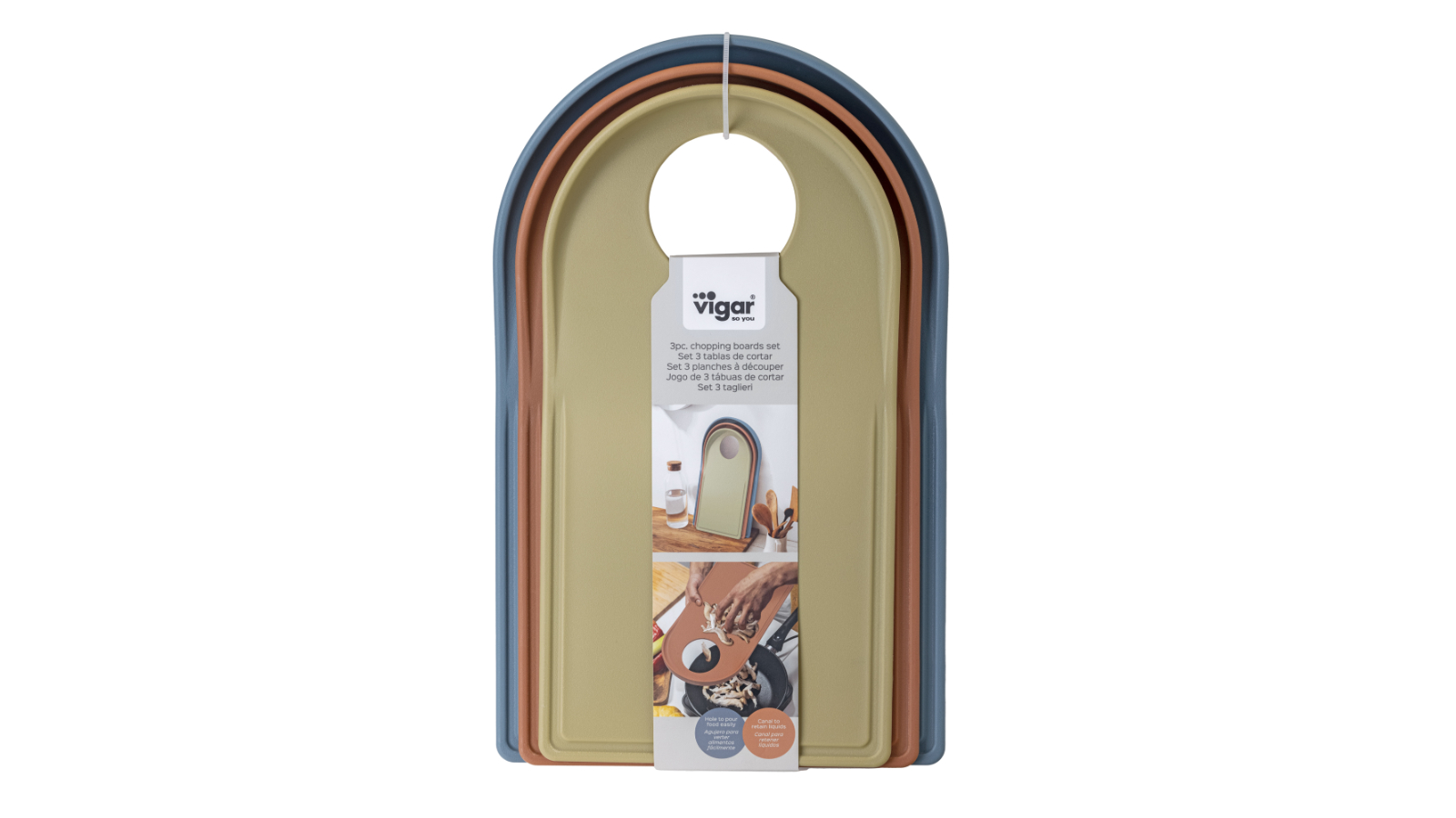 Vigar Homey Chopping Board- Set of 3