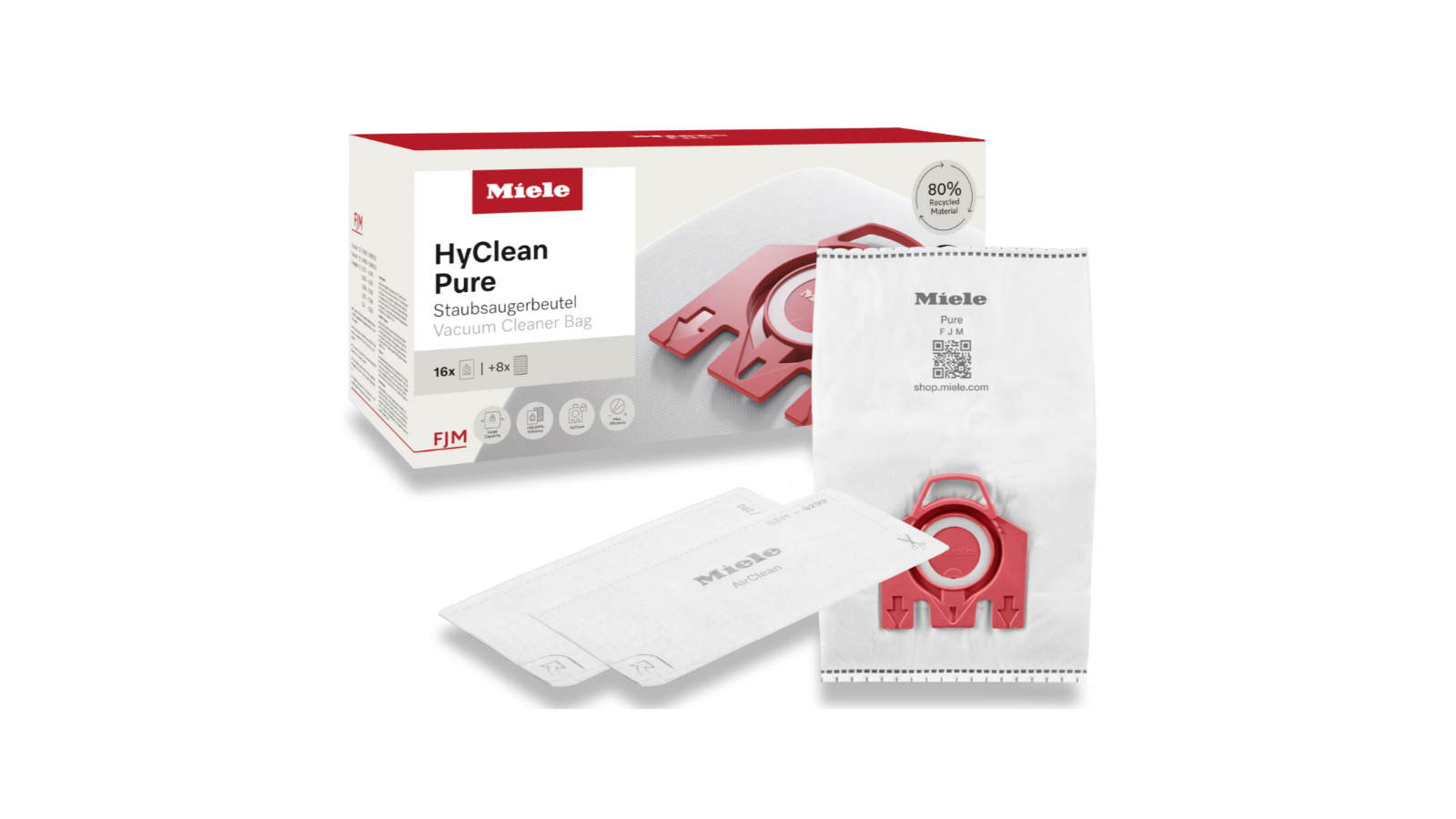 Miele FJM HyClean Pure Vacuum Cleaner Dustbags XXL - White