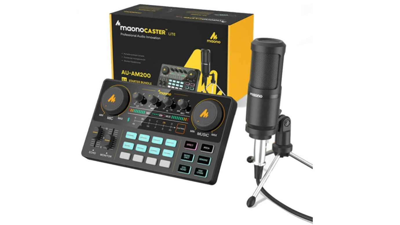 Maonocaster All in One Podcast Production Studio with Microphone