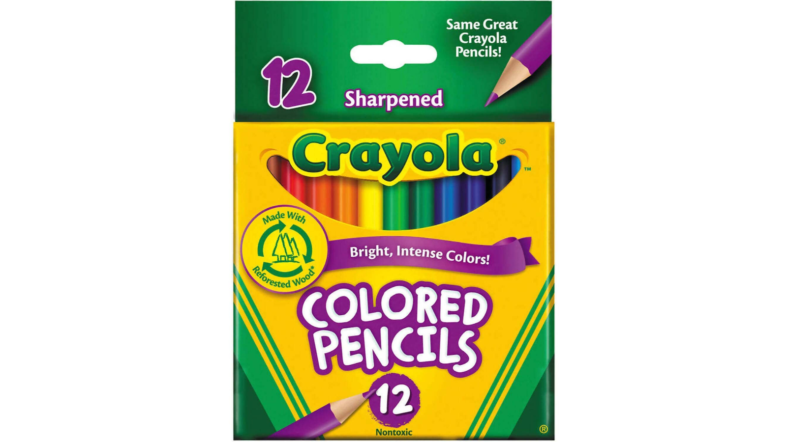 Crayola Half Size Coloured Pencil - Pack of 12
